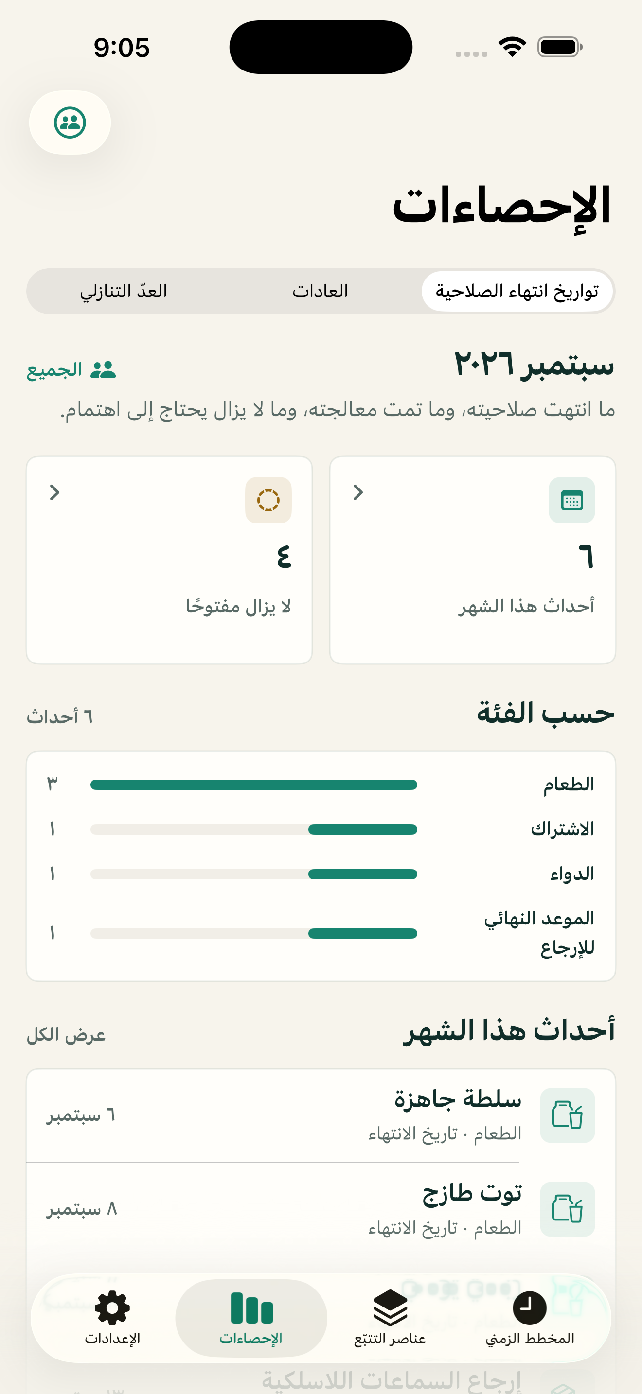 الإحصاءات