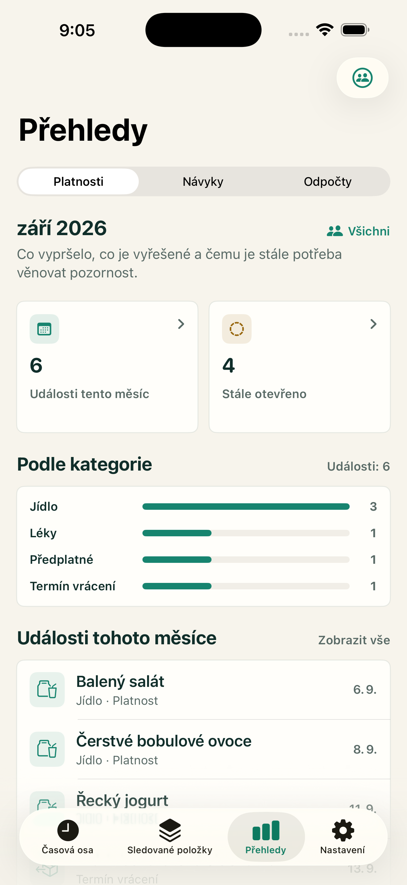 Přehledy
