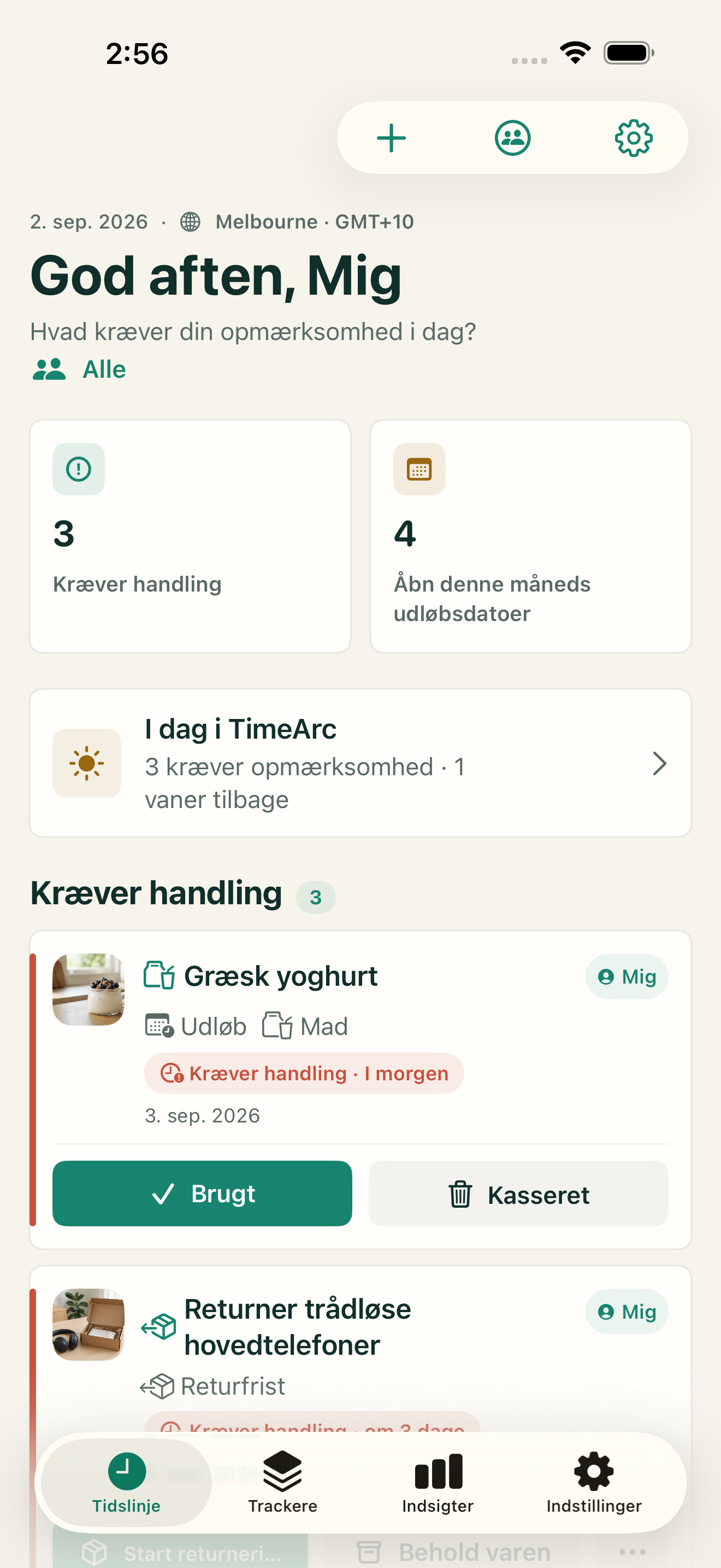 Tidslinje