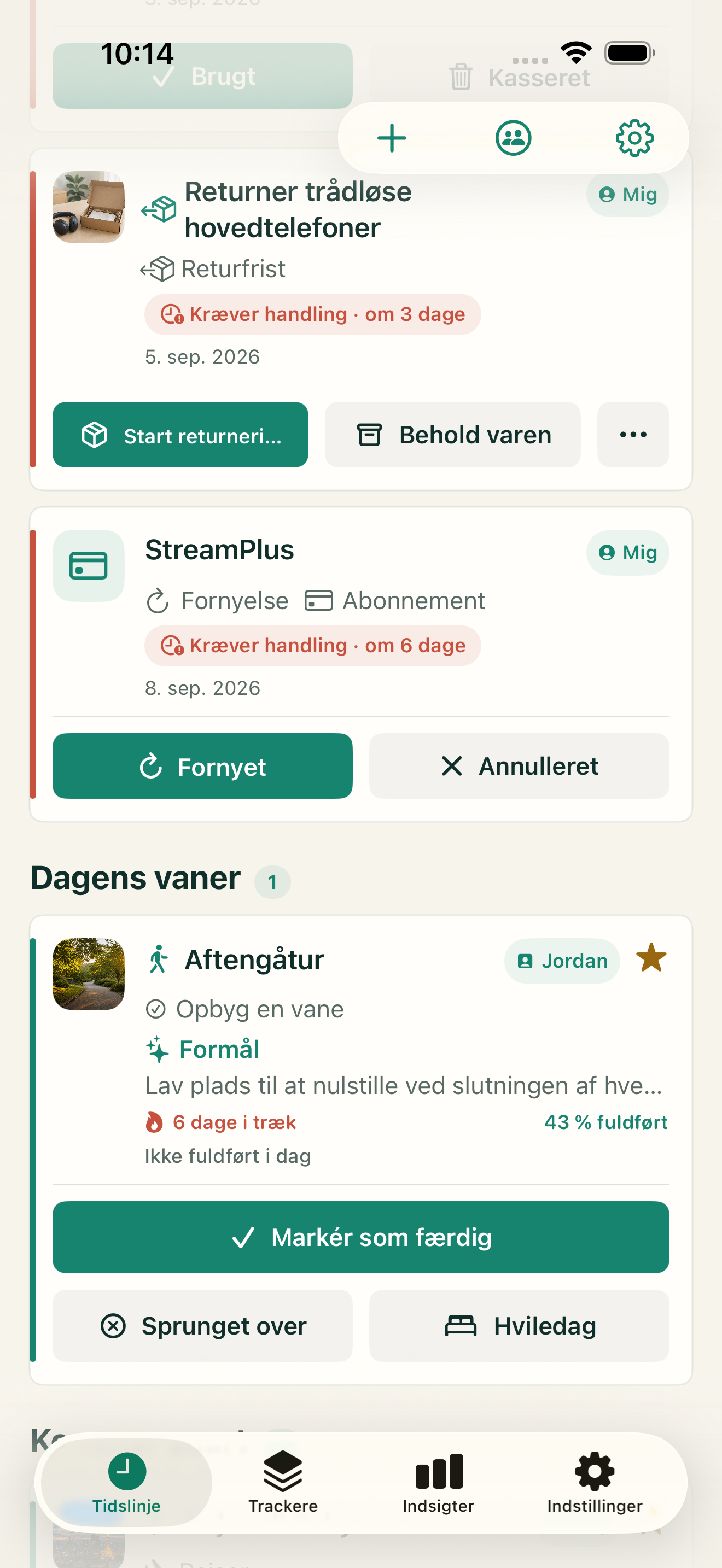 Vaner, der passer til virkeligheden