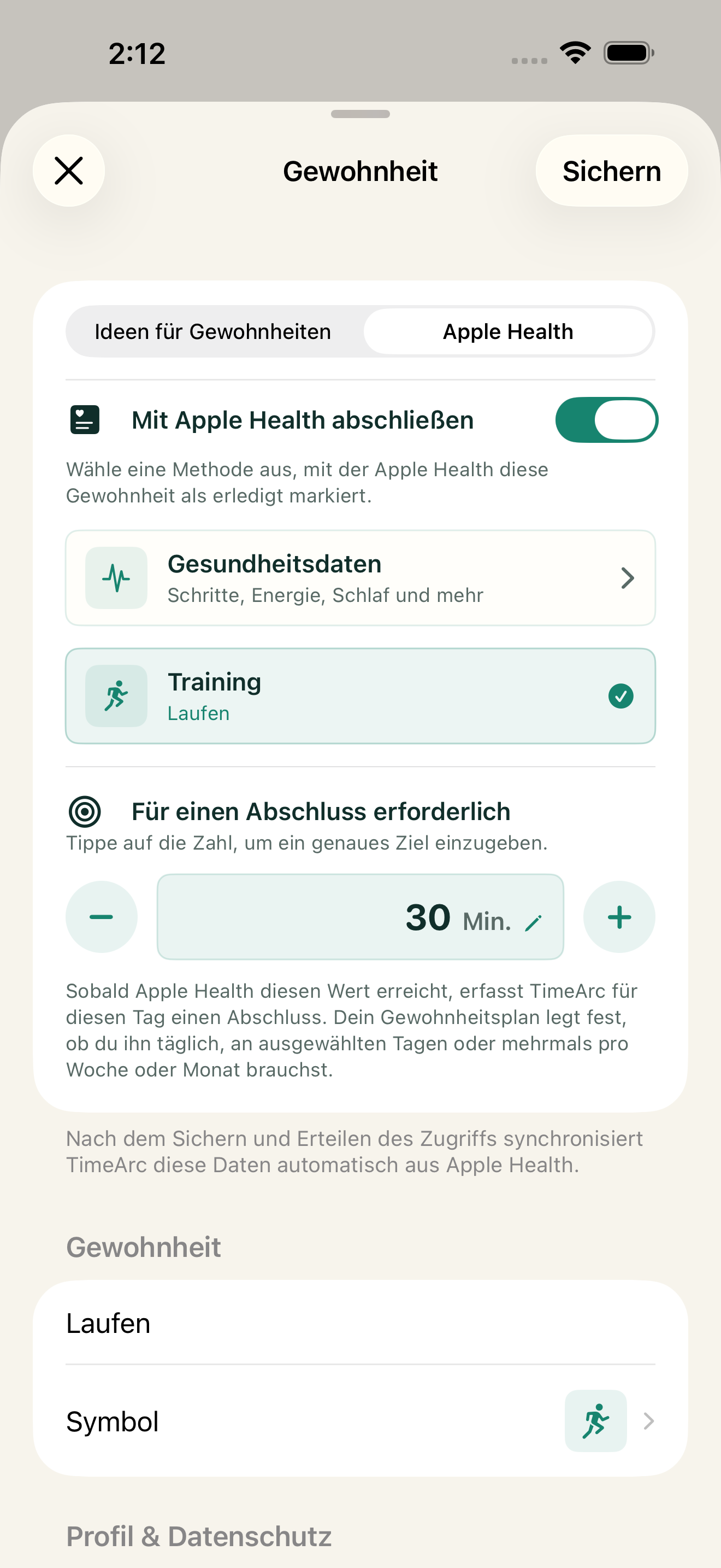 Dein Training zählt auch für deine Gewohnheit
