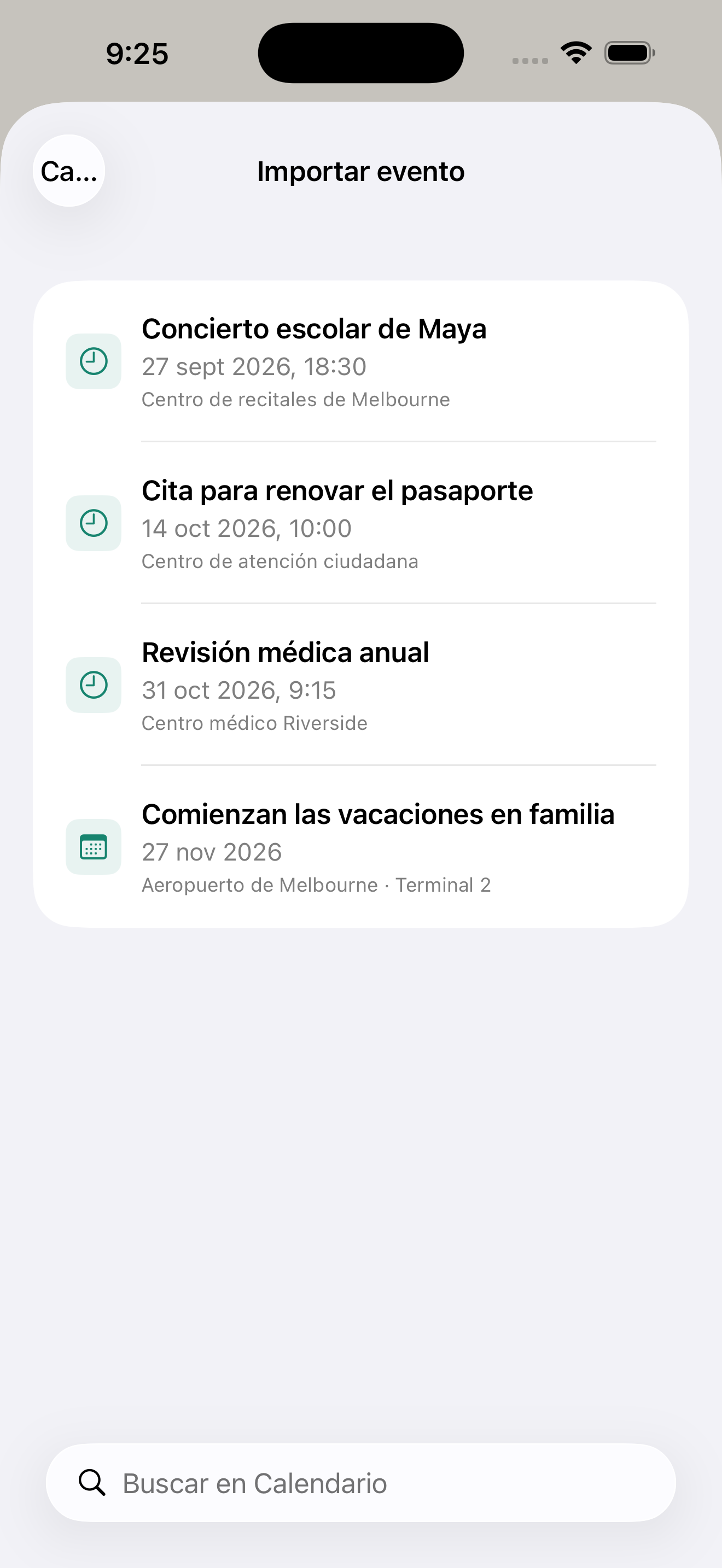 Del calendario a la cuenta atrás