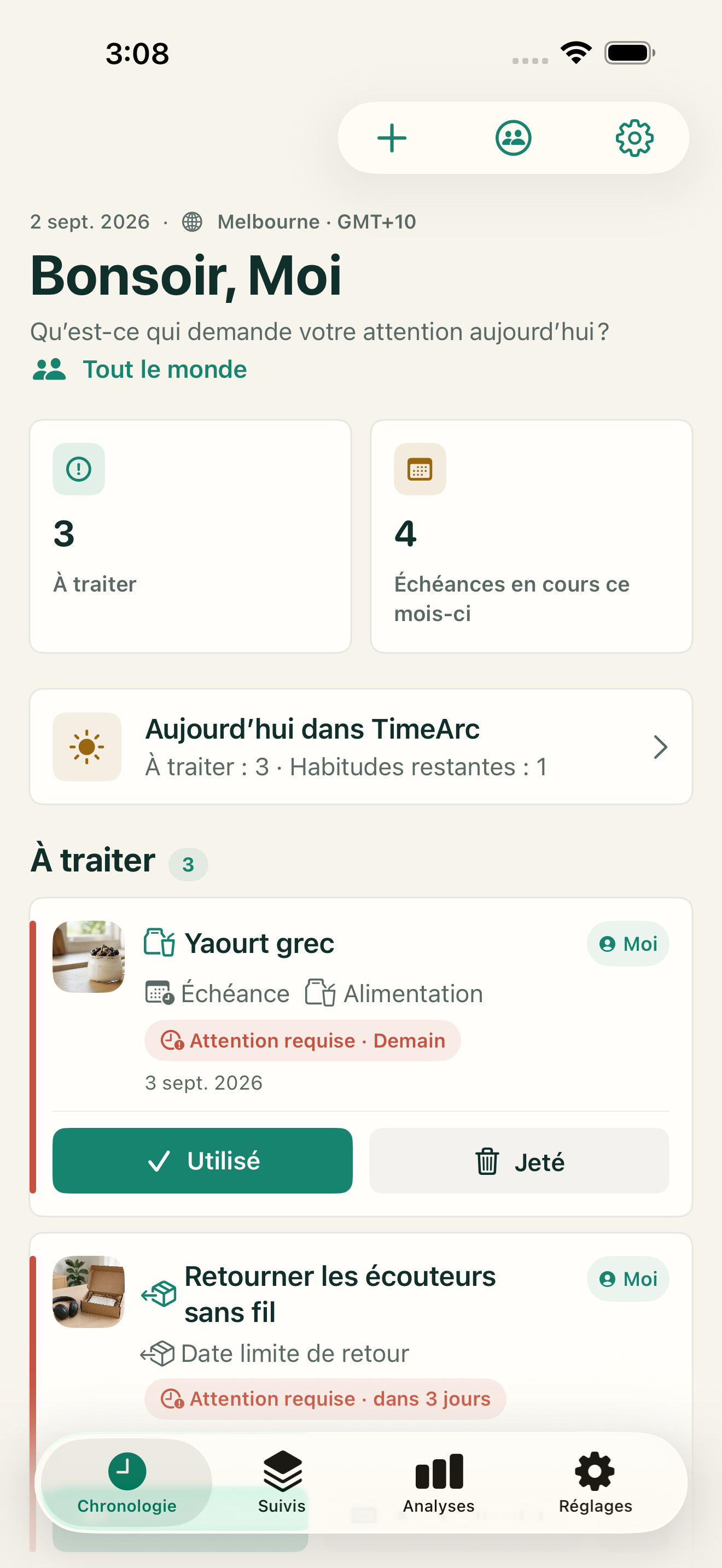 Chronologie