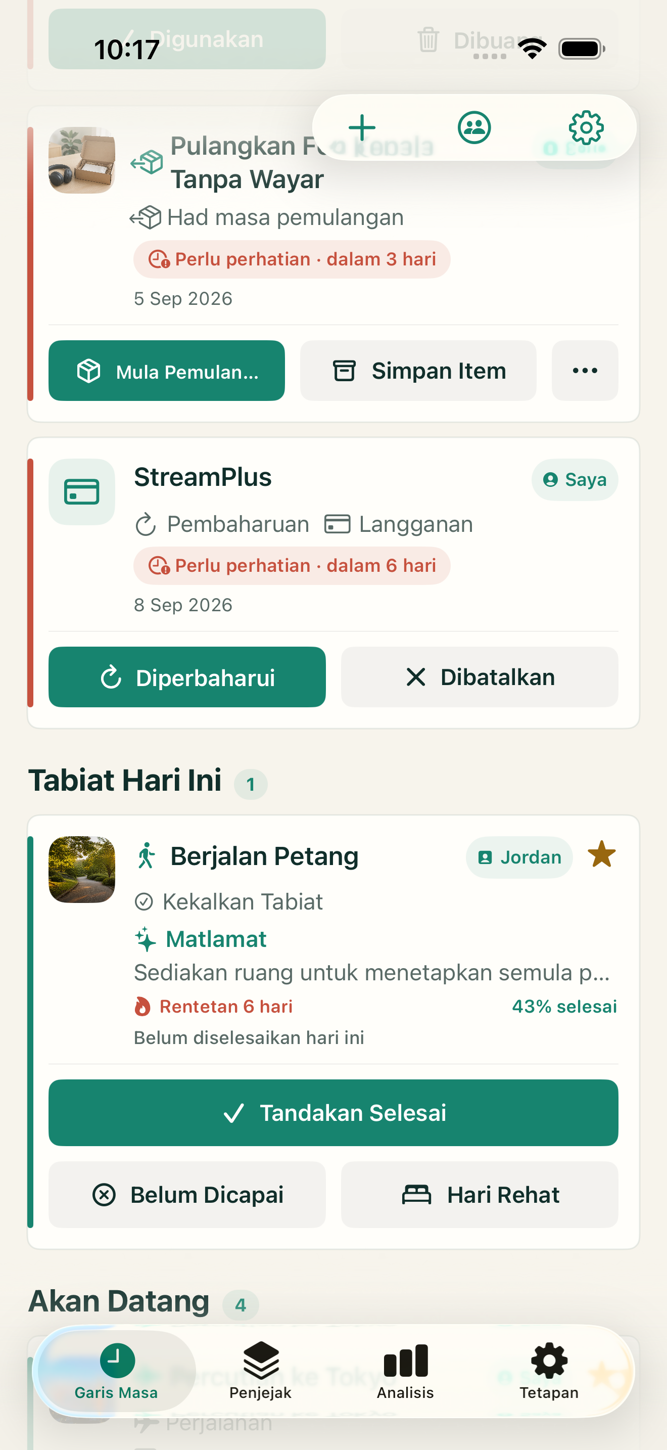Bina tabiat mengikut rentak sendiri