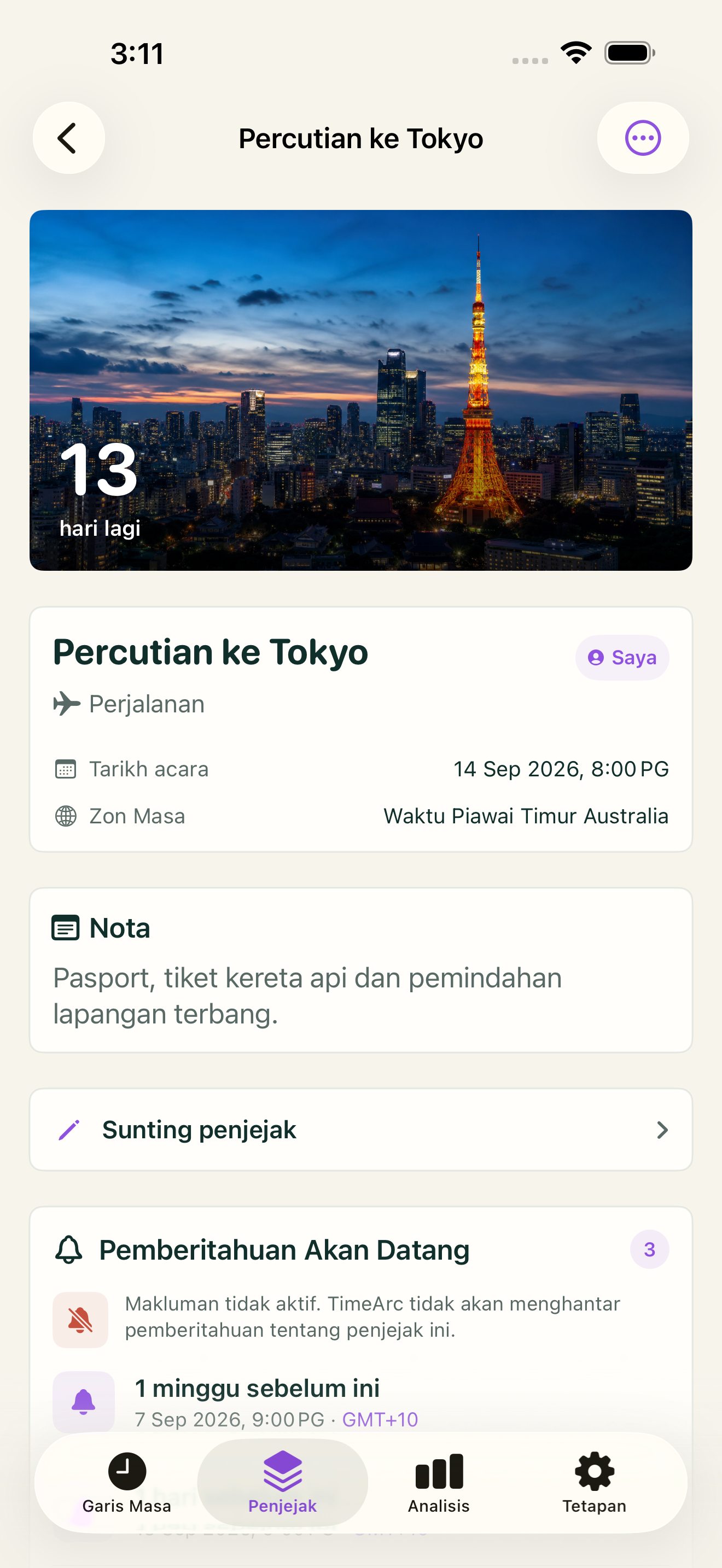 Foto, warna dan nota