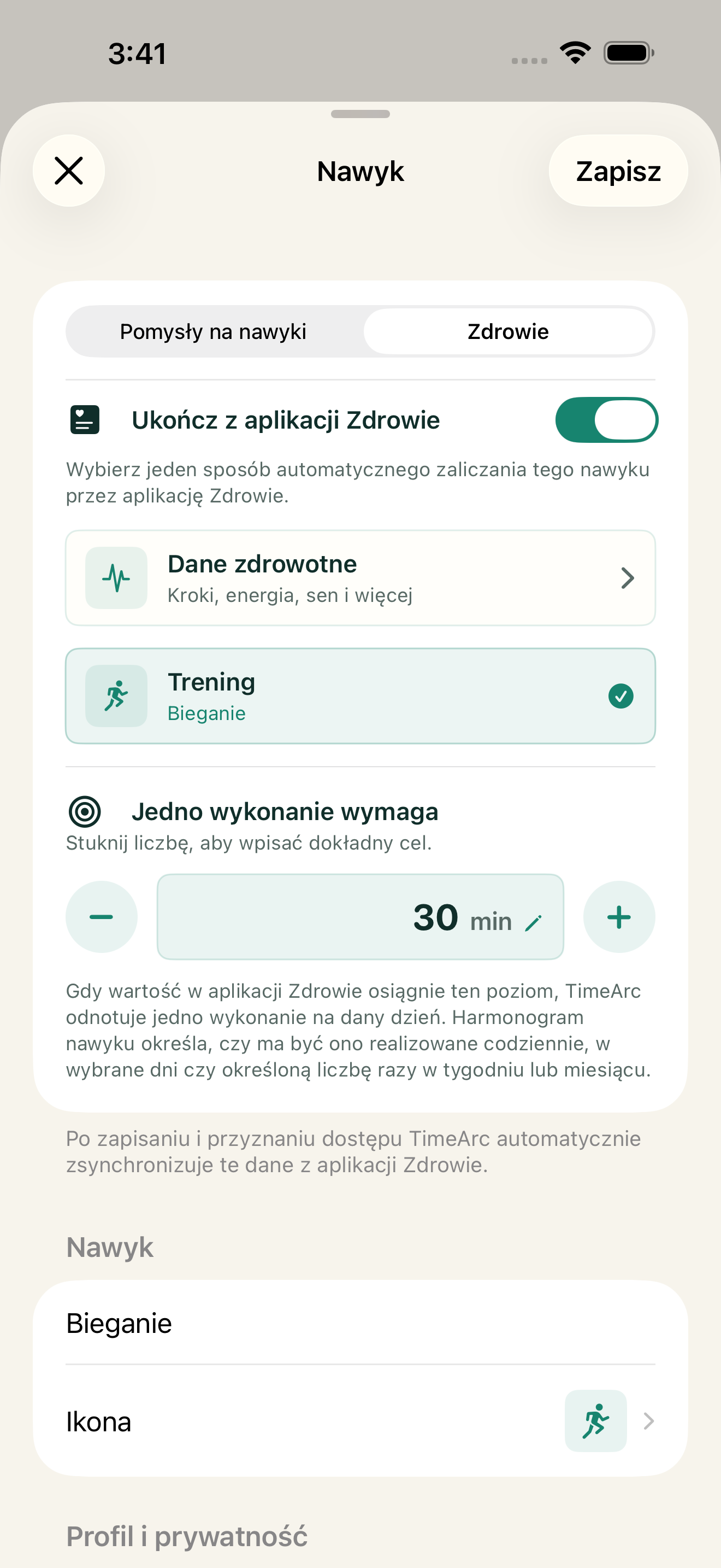 Trening zrobiony, postęp może zapisać się sam