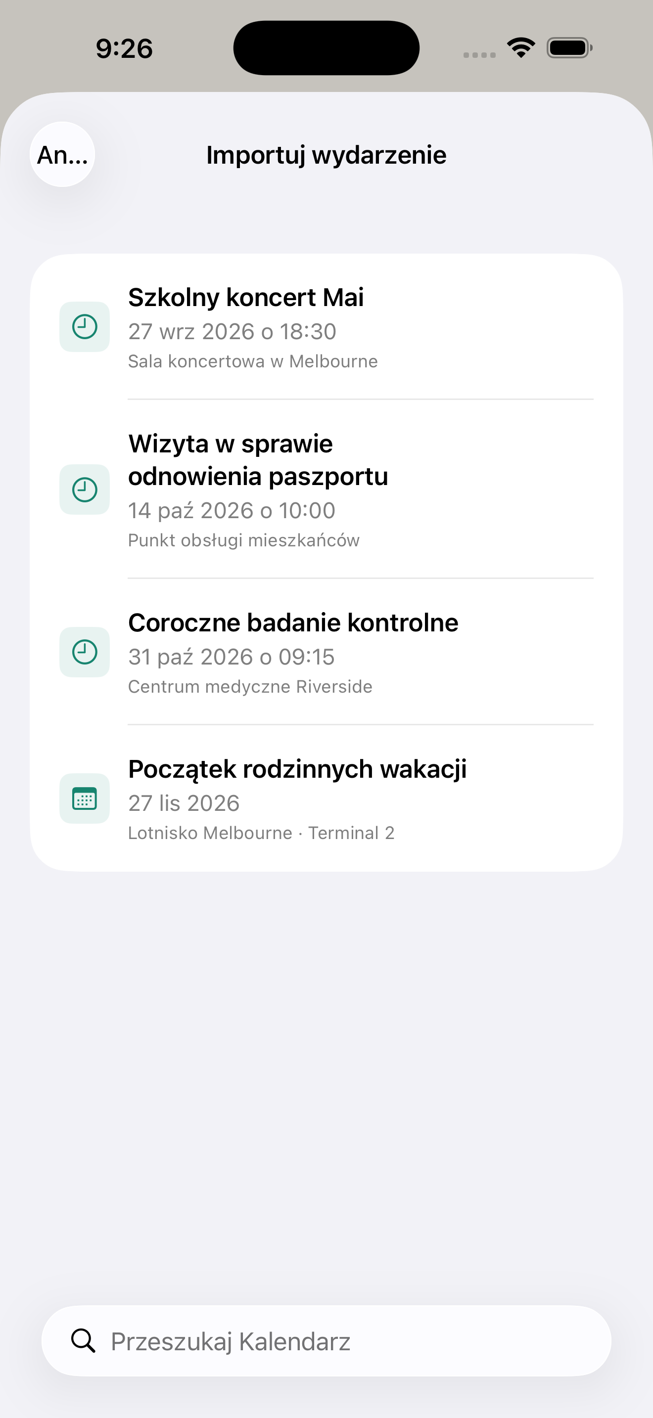 Z kalendarza prosto do odliczania
