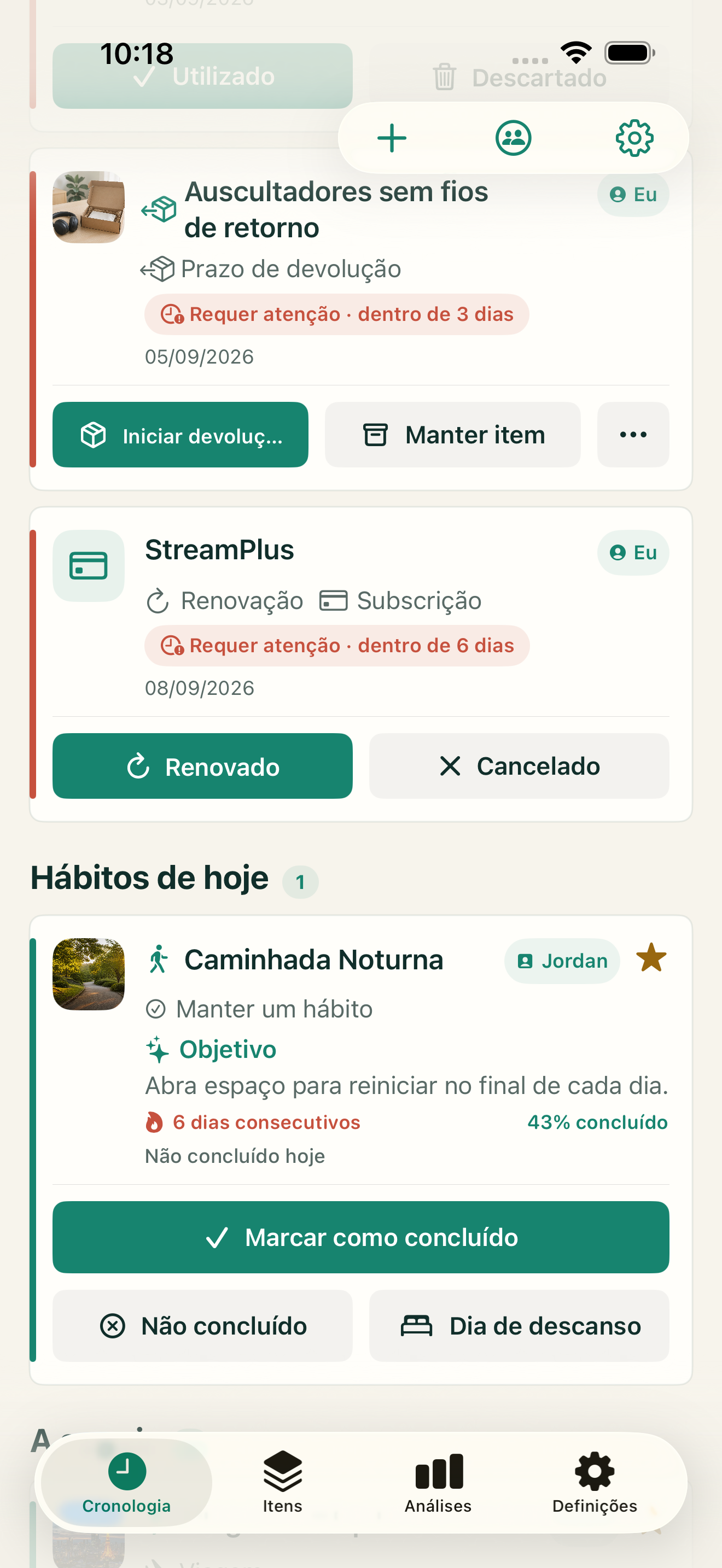 Hábitos à medida dos teus dias