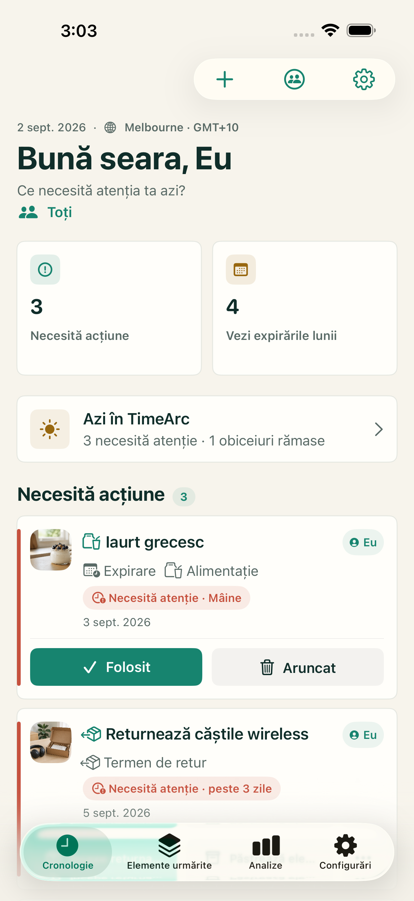 Cronologie