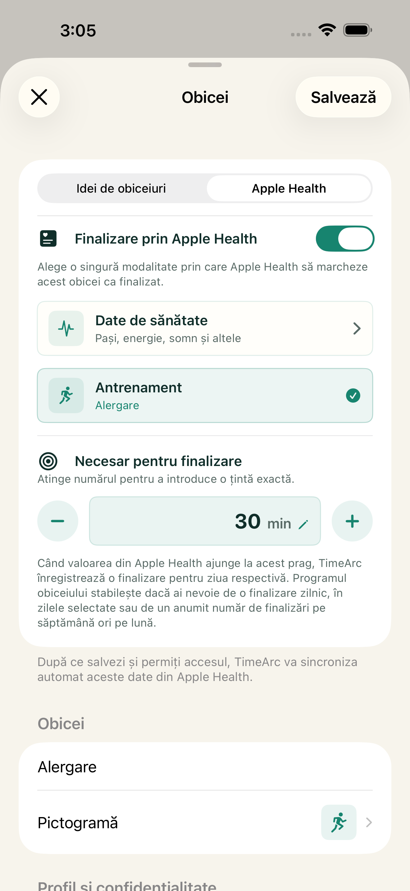 Tu faci mișcare, progresul se poate înregistra automat