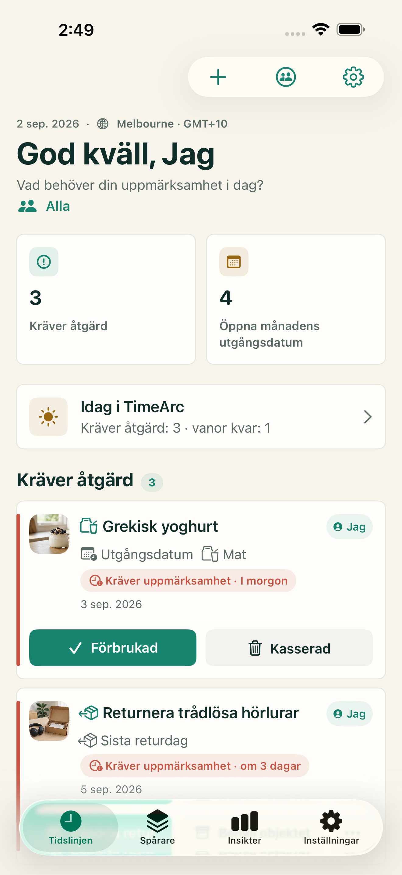 Tidslinjen