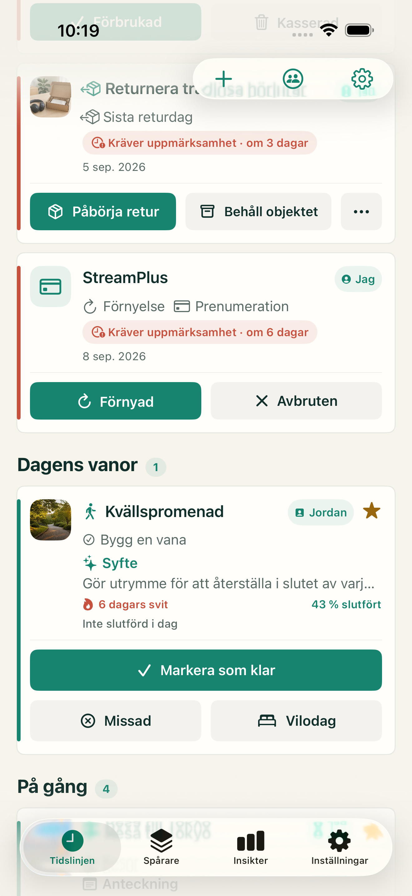 Vanor som ryms i verkligheten
